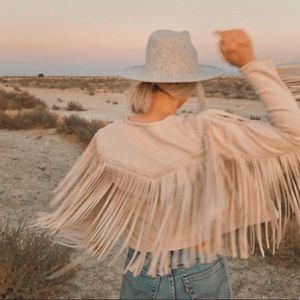 NWT❤️ Zara real leather fringed jacket boho xs